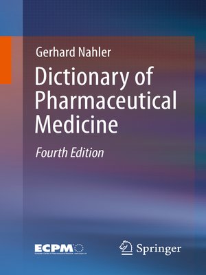 cover image of Dictionary of Pharmaceutical Medicine